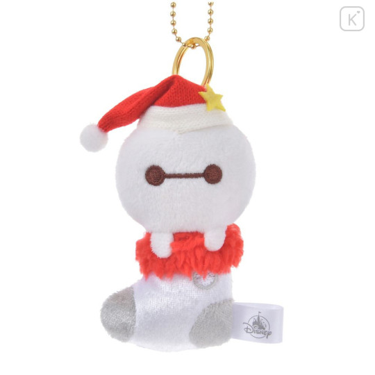 Japan Disney Store Plush Mascot Keychain - Baymax / Socks Christmas 2024 - 1