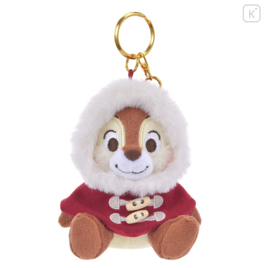 Japan Disney Store Plush Mascot Keychain - Chip / Duffel Collection Christmas 2024 - 1