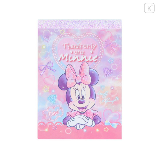 Japan Disney Mini Notepad - Minnie Mouse : Watercolor - 1