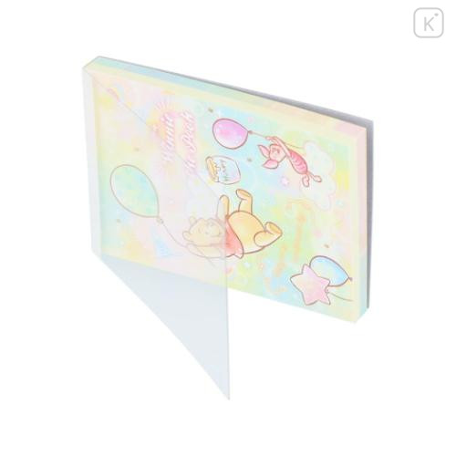 Japan Disney Mini Notepad - Piglet & Pooh : Watercolor - 4
