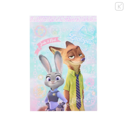 Japan Disney Mini Notepad - Zootopia : Watercolor - 1