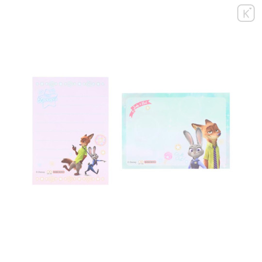 Japan Disney Mini Notepad - Zootopia : Watercolor - 3
