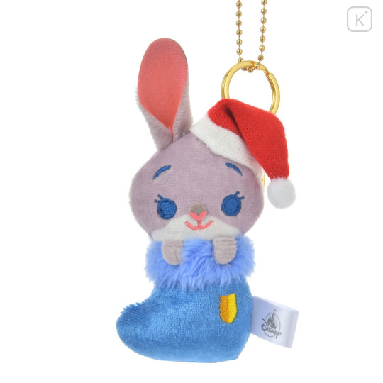 Japan Disney Store Plush Mascot Keychain - Zootopia / Judy Hopps Socks Christmas 2024 - 1