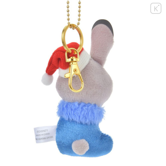 Japan Disney Store Plush Mascot Keychain - Zootopia / Judy Hopps Socks Christmas 2024 - 3