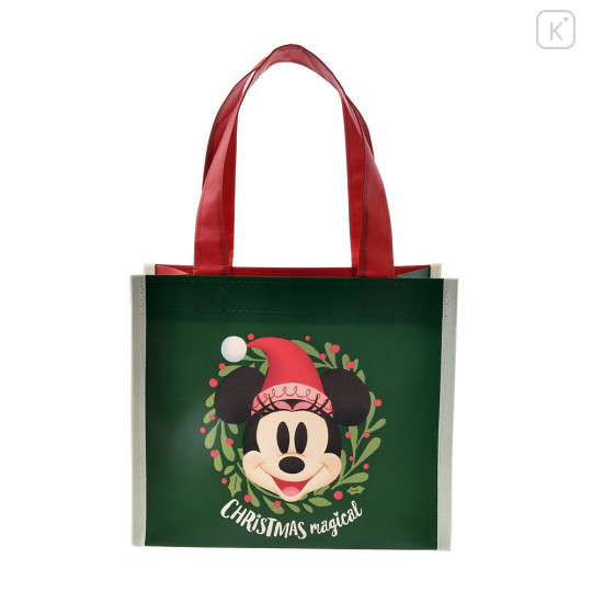 Japan Disney Eco Shopping Bag - Mickey Mouse & Minnie Mouse / Christmas 2024 - 1