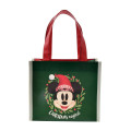 Japan Disney Store Eco Shopping Bag - Mickey Mouse & Minnie Mouse : Christmas 2024 - 1