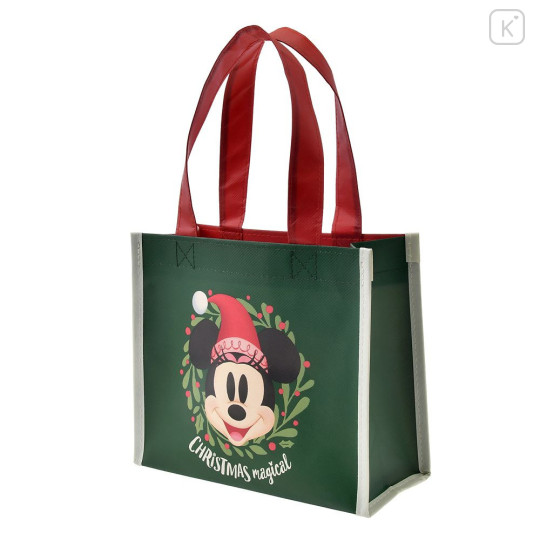 Japan Disney Eco Shopping Bag - Mickey Mouse & Minnie Mouse / Christmas 2024 - 2