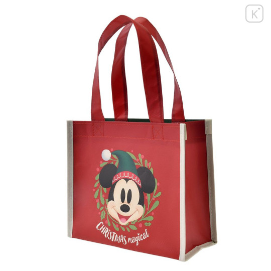 Japan Disney Eco Shopping Bag - Mickey Mouse & Minnie Mouse / Christmas 2024 - 4