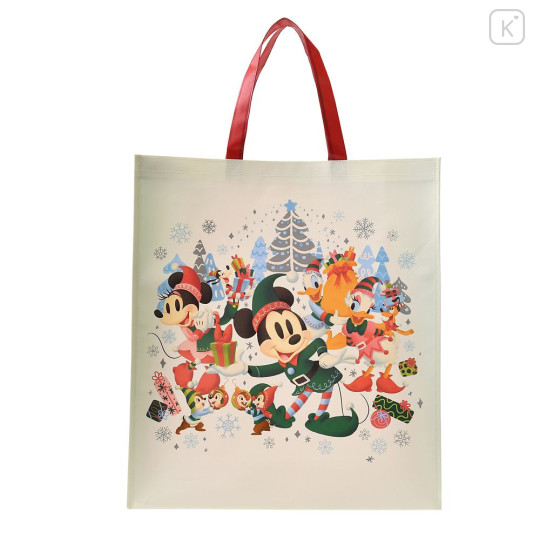 Japan Disney Eco Shopping Bag - Mickey & Friends / Christmas 2024 - 1