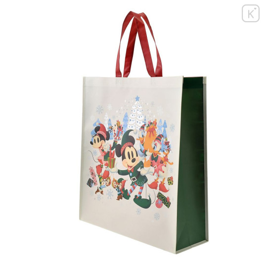 Japan Disney Eco Shopping Bag - Mickey & Friends / Christmas 2024 - 2