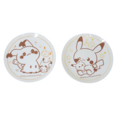 Japan Pokemon Porcelain Small Plate - Mimikyu & Pichu & Pikachu / Pokepeace