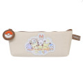 Japan Pokemon Pen Pouch Pencil Case - Pokepeace Pokeball Beige - 1