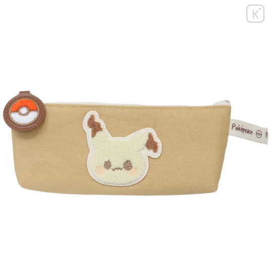 Japan Pokemon Pen Pouch Pencil Case - Mimikyu / Pokepeace Pokeball - 1