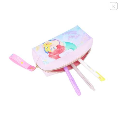 Japan Disney Pen Pouch Pencil Case - Ariel : Watercolor - 4