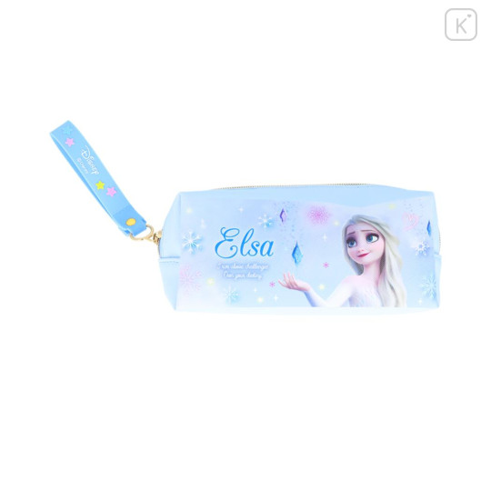 Japan Disney Pen Pouch Pencil Case - Frozen Elsa : Watercolor - 1