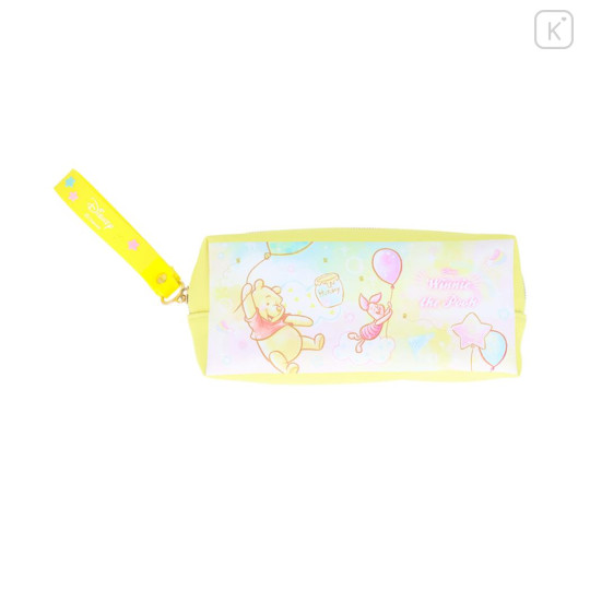 Japan Disney Pen Pouch Pencil Case - Piglet & Pooh : Watercolor - 1