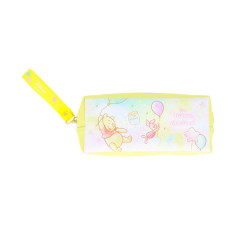 Japan Disney Pen Pouch Pencil Case - Piglet & Pooh : Watercolor