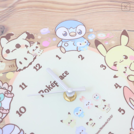 Japan Pokemon Acrylic Wall Clock - Pocket Monster / Pokepeace - 2