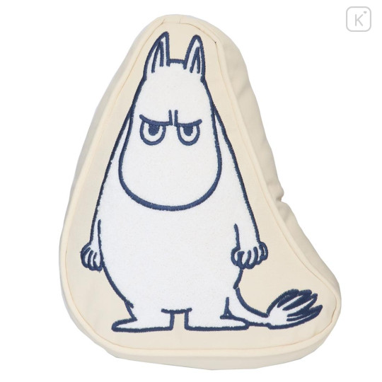 Japan Moomin Die-cut Cushion - Moomintroll / Stare - 1