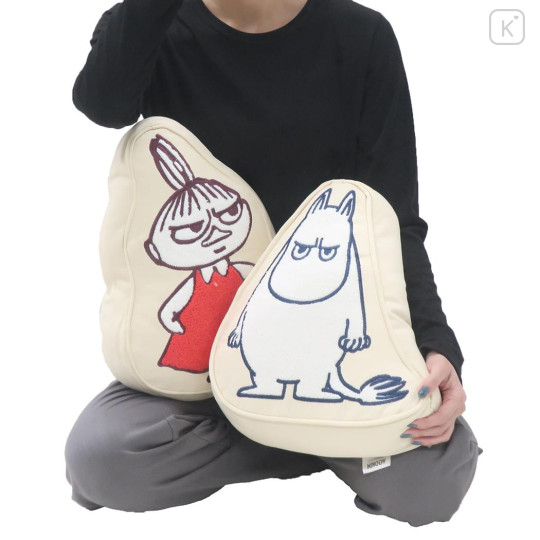 Japan Moomin Die-cut Cushion - Moomintroll / Stare - 3