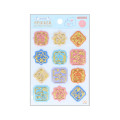 Japan Chiikawa Seal Sticker - Wonder Tea Time / Gold Foil Bue - 1