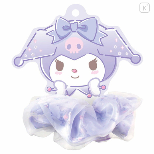 Japan Sanrio Scrunchie - Kuromi / See-Through - 1