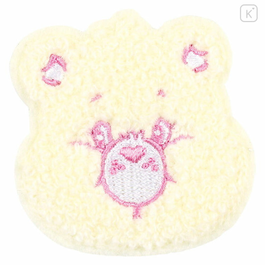 Japan Care Bears Patch Fluffy Embroidery Sticker For Cloth Surface - Sparkle Heart Bear - 1