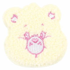 Japan Care Bears Patch Fluffy Embroidery Sticker For Cloth Surface - Sparkle Heart Bear