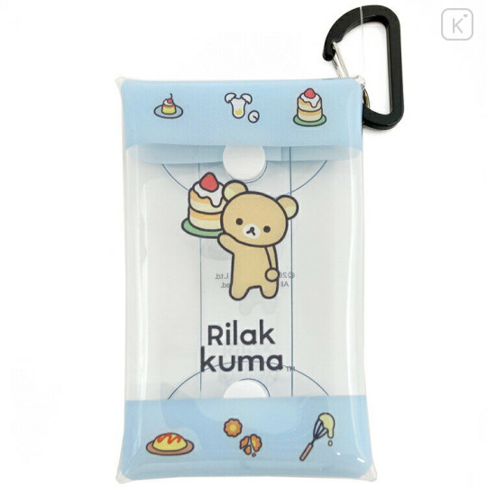 Japan San-X Clear Multi Case (S) - Rilakkuma / Basic Rilakkuma Favorite Things Blue - 1