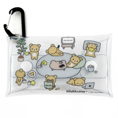 Japan San-X Clear Multi Case (S) - Rilakkuma / Basic Rilakkuma Favorite Things