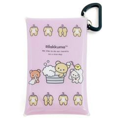 Japan San-X Clear Multi Case (S) - Basic Rilakkuma Favorite Things Friends Pink