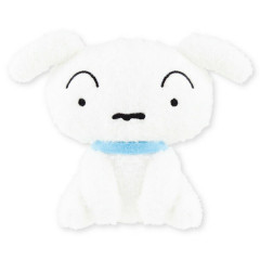 Japan Crayon Shin-chan Sitting Plush Toy - Shiro