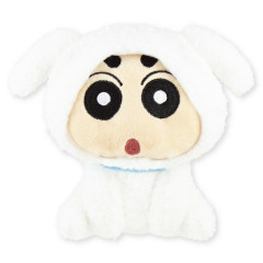 Japan Crayon Shin-chan Sitting Plush Toy - Shinnosuke Nohara & Shiro