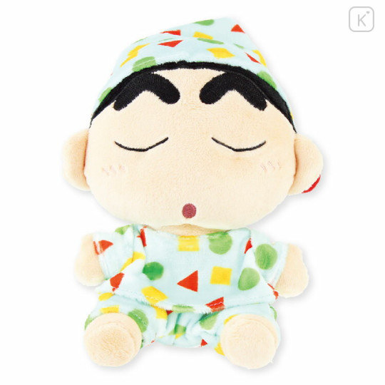 Japan Crayon Shin-chan Sitting Plush Toy - Shinnosuke Nohara / Good Night Pajama - 1