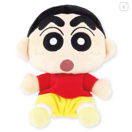 Japan Crayon Shin-chan Sitting Plush Toy - Shinnosuke Nohara - 1