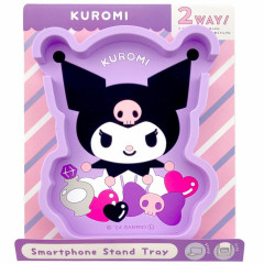 Japan Sanrio Smartphone Stand Accessory Tray - Kuromi