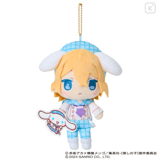 Japan Sanrio × Oshinoko Mascot Holder - Cinnamoroll / Aqua Hoshino - 1