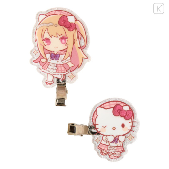 Japan Sanrio × Oshinoko Bangs Clip Set - Hello Kitty / Ruby Hoshino - 2