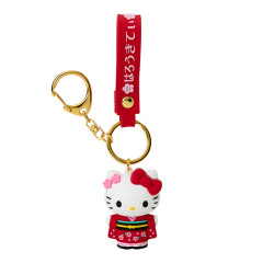 Japan Sanrio Original 3D Keychain - Hello Kitty / Kimono