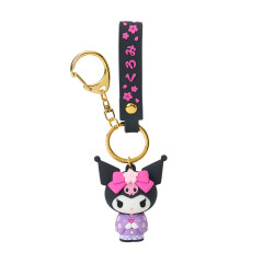 Japan Sanrio Original 3D Keychain - Kuromi / Kimono