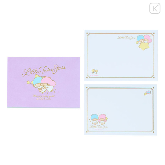 Japan Sanrio Original Message Mini Pad - Little Twin Stars - 1