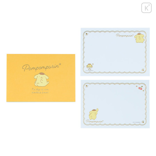 Japan Sanrio Original Message Mini Pad - Pompompurin - 1