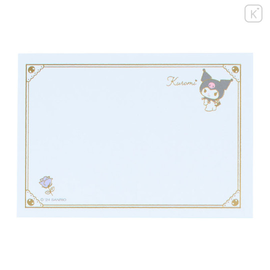 Japan Sanrio Original Message Mini Pad - Kuromi - 3