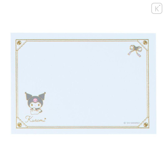 Japan Sanrio Original Message Mini Pad - Kuromi - 4