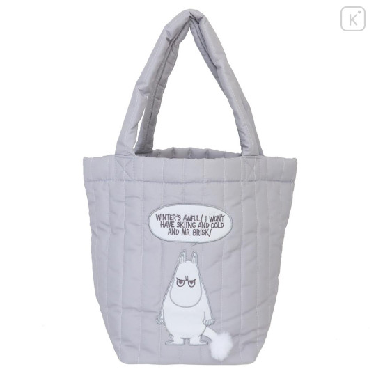 Japan Moomin Mini Tote Bag - Moomintroll / Stare - 1