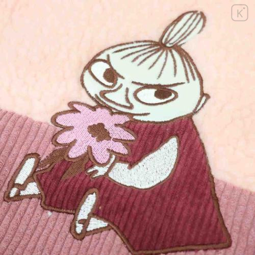 Japan Moomin Fluffy Mini Tote Bag - Little My / Flower - 4