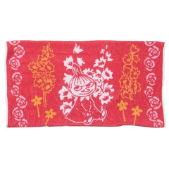 Japan Moomin Pillowcase Towel - Little My / Red Flower