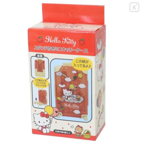 Japan Sanrio Small Desktop Organizer - Hello Kitty / Glitter Luggage Style - 5