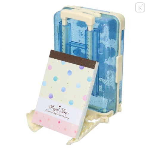 Japan Sanrio Small Desktop Organizer - Cinnamoroll / Glitter Luggage Style - 4