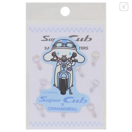 Japan Sanrio Vinyl Sticker - Cinnamoroll / Super Cub Motorcycle - 1